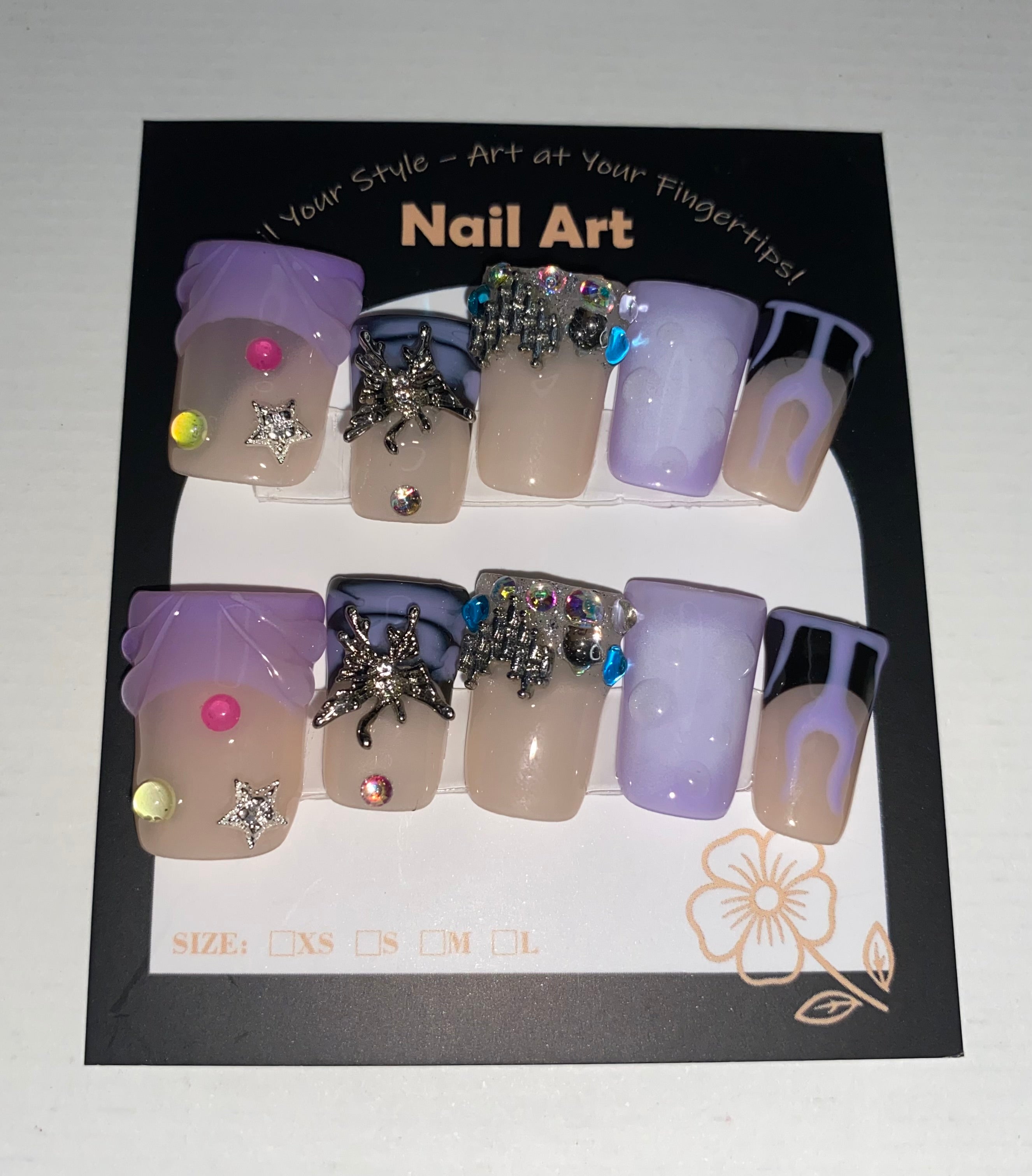 Press-On Duck Nails (Medium Size)