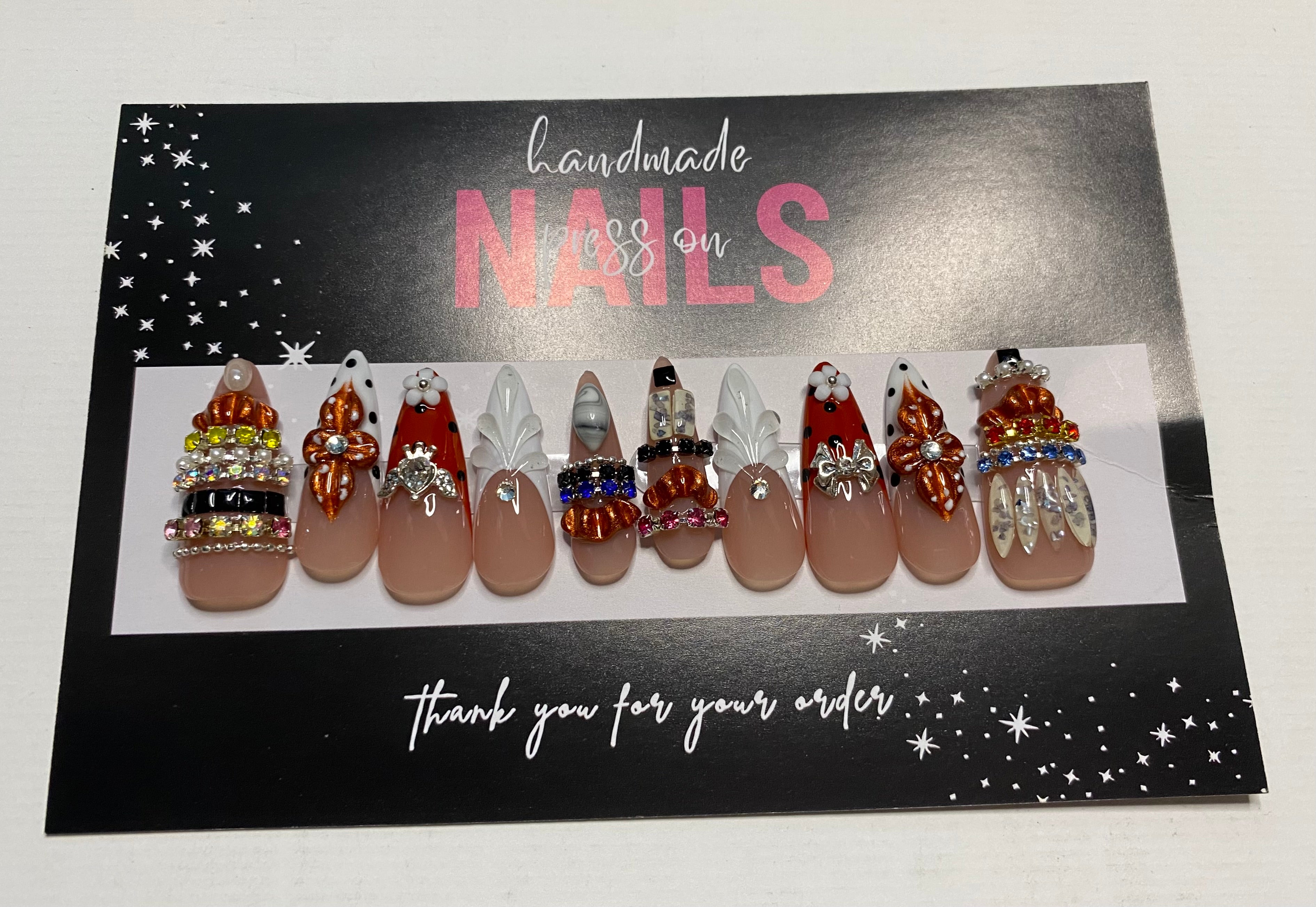 Size Large Press-On Nails (Large Size)