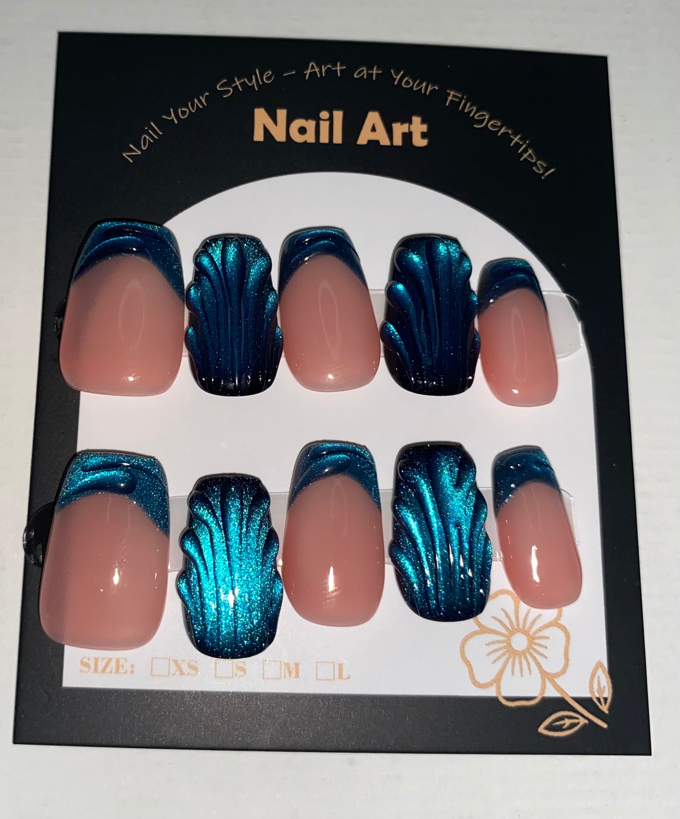 New Medium/Short Press-On Nails (Medium Size)