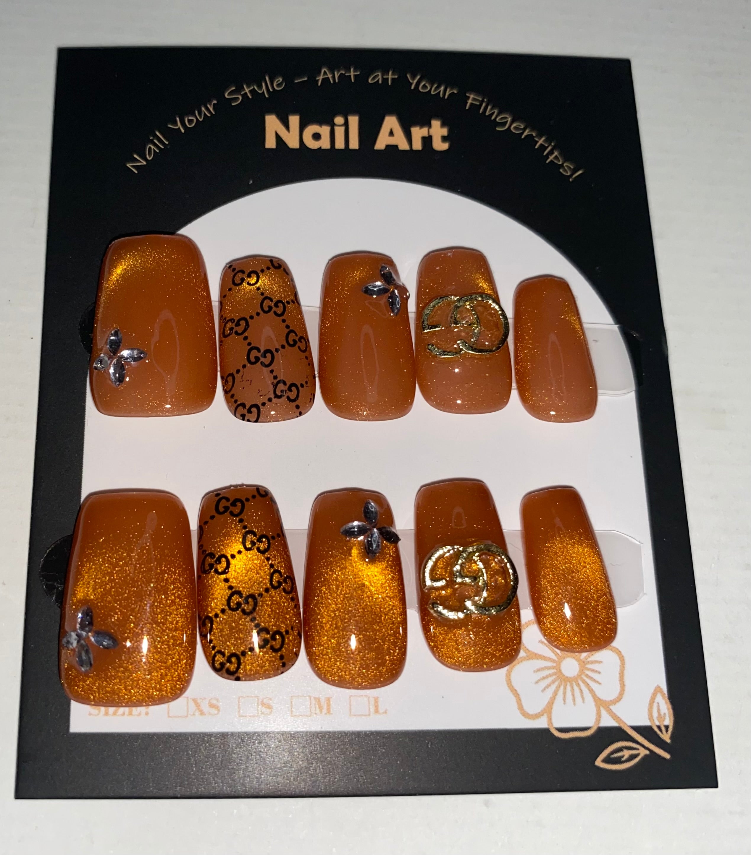 New Medium/Short Press-On Nails (Medium Size)