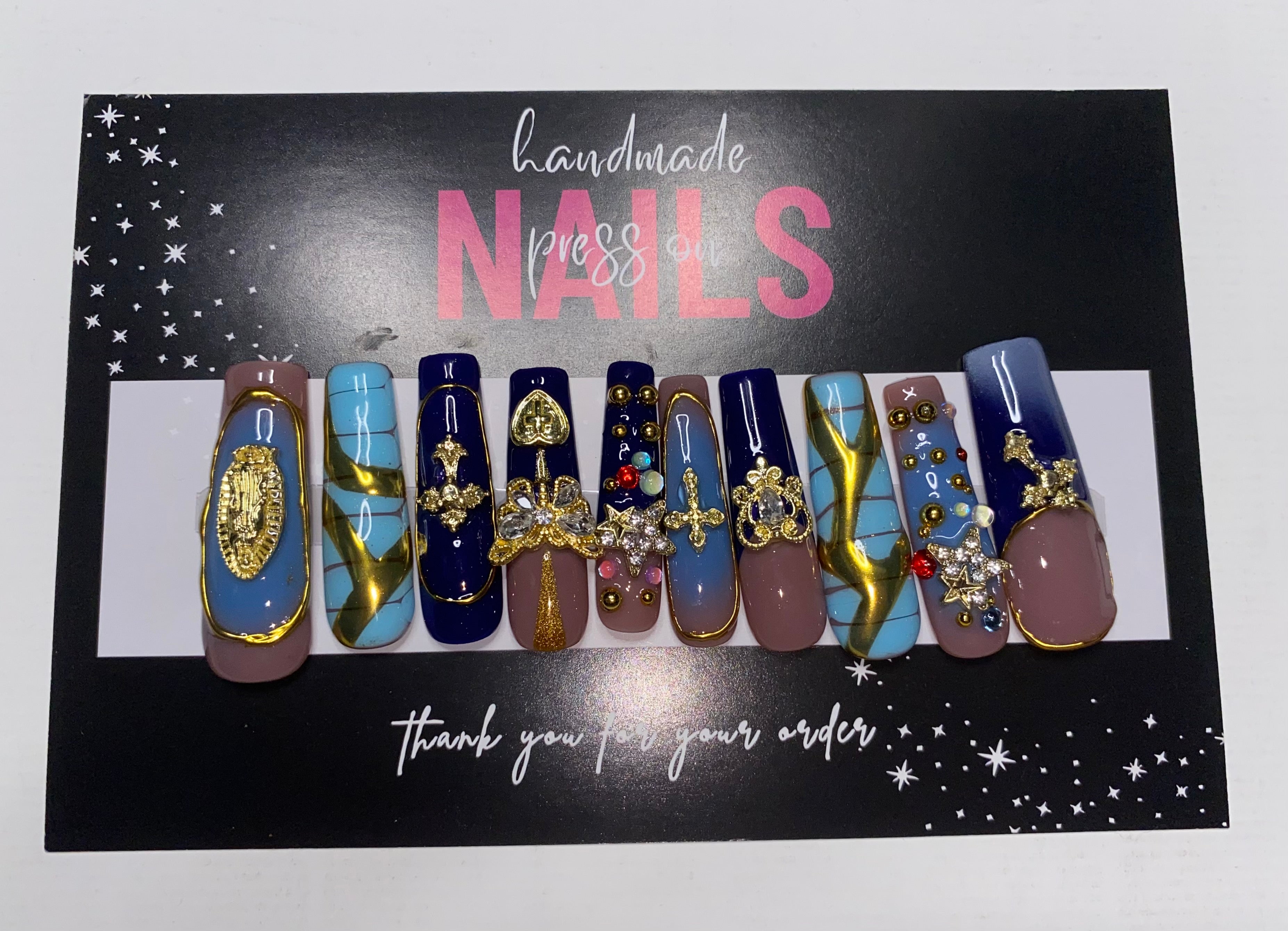 Press-On Junk Nails (Medium Size)