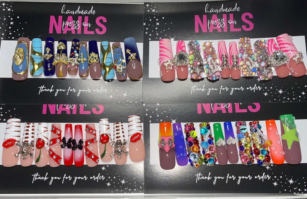 Press-On Junk Nails (Medium Size)