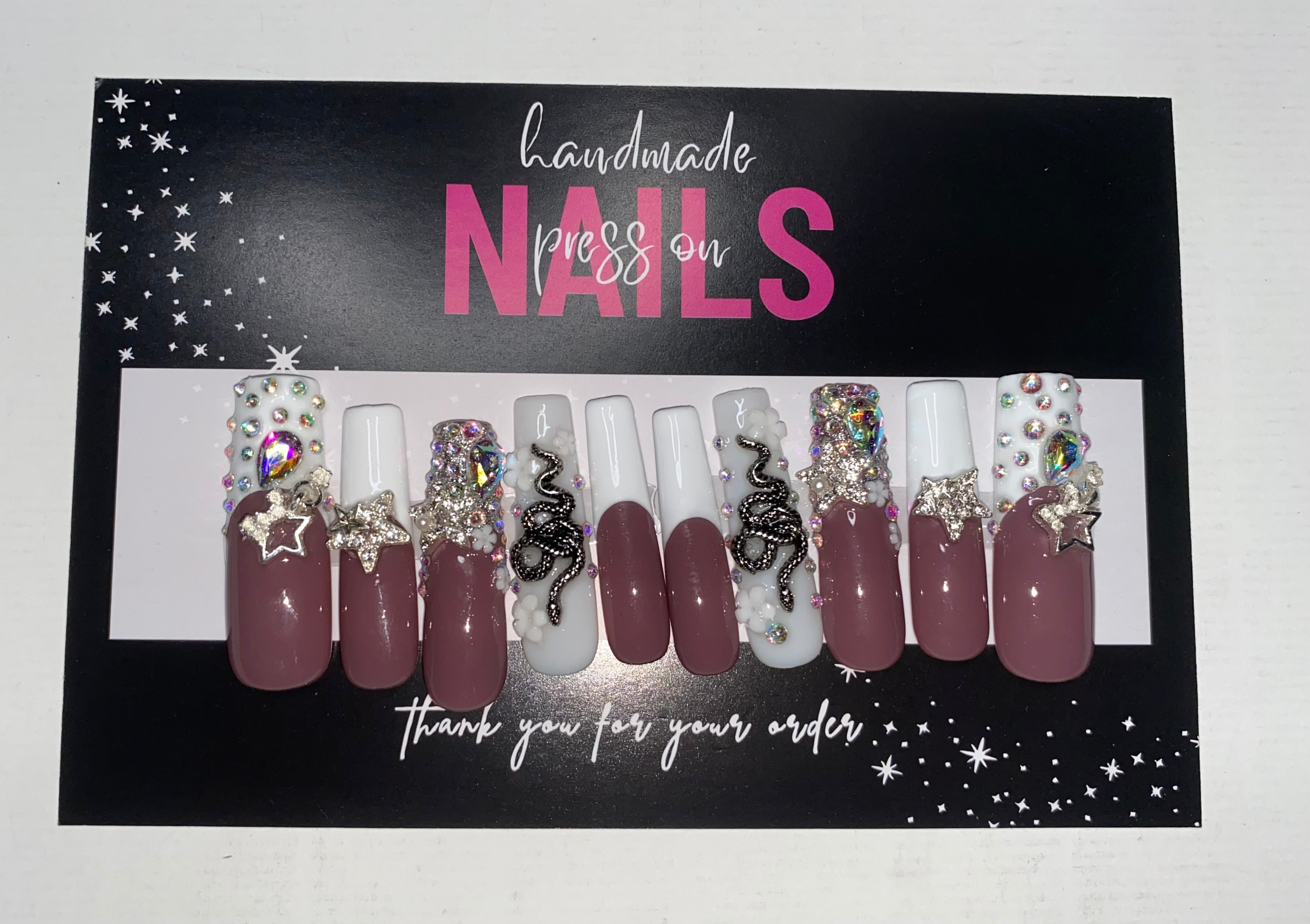 Press-On Junk Nails (Medium Size)