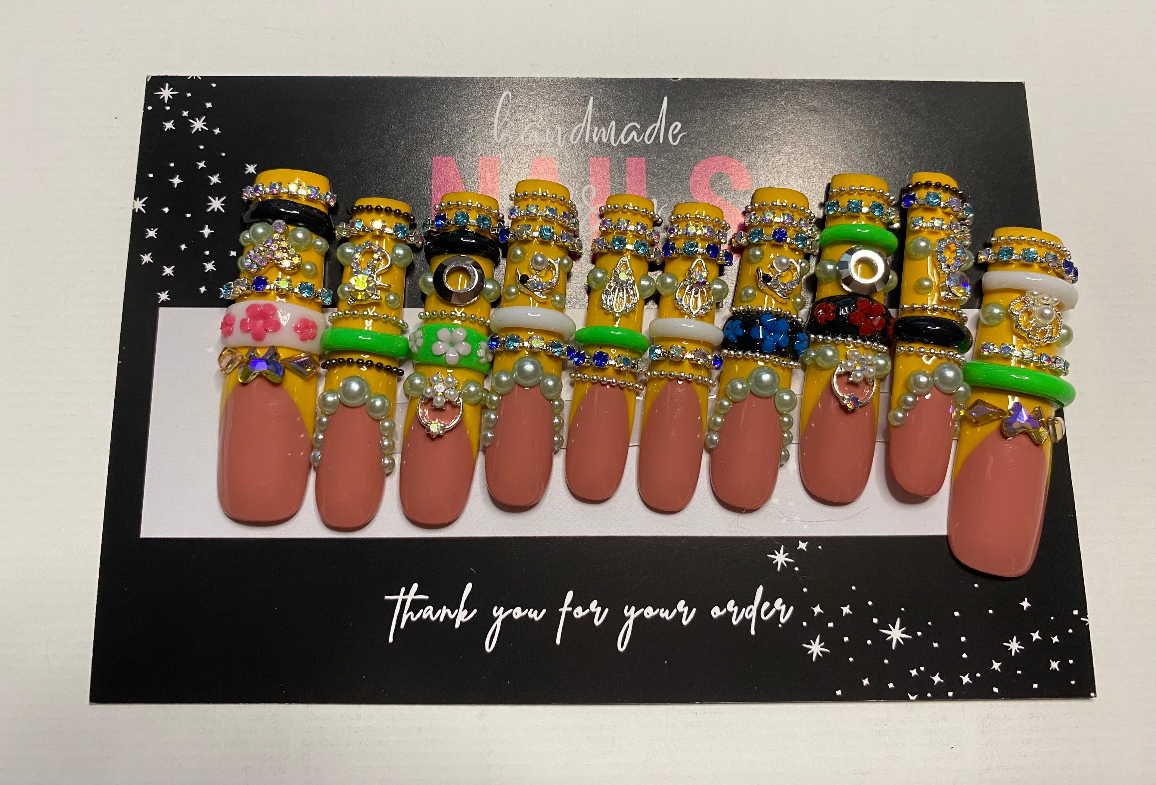 Size Large Press-On Nails (Large Size)