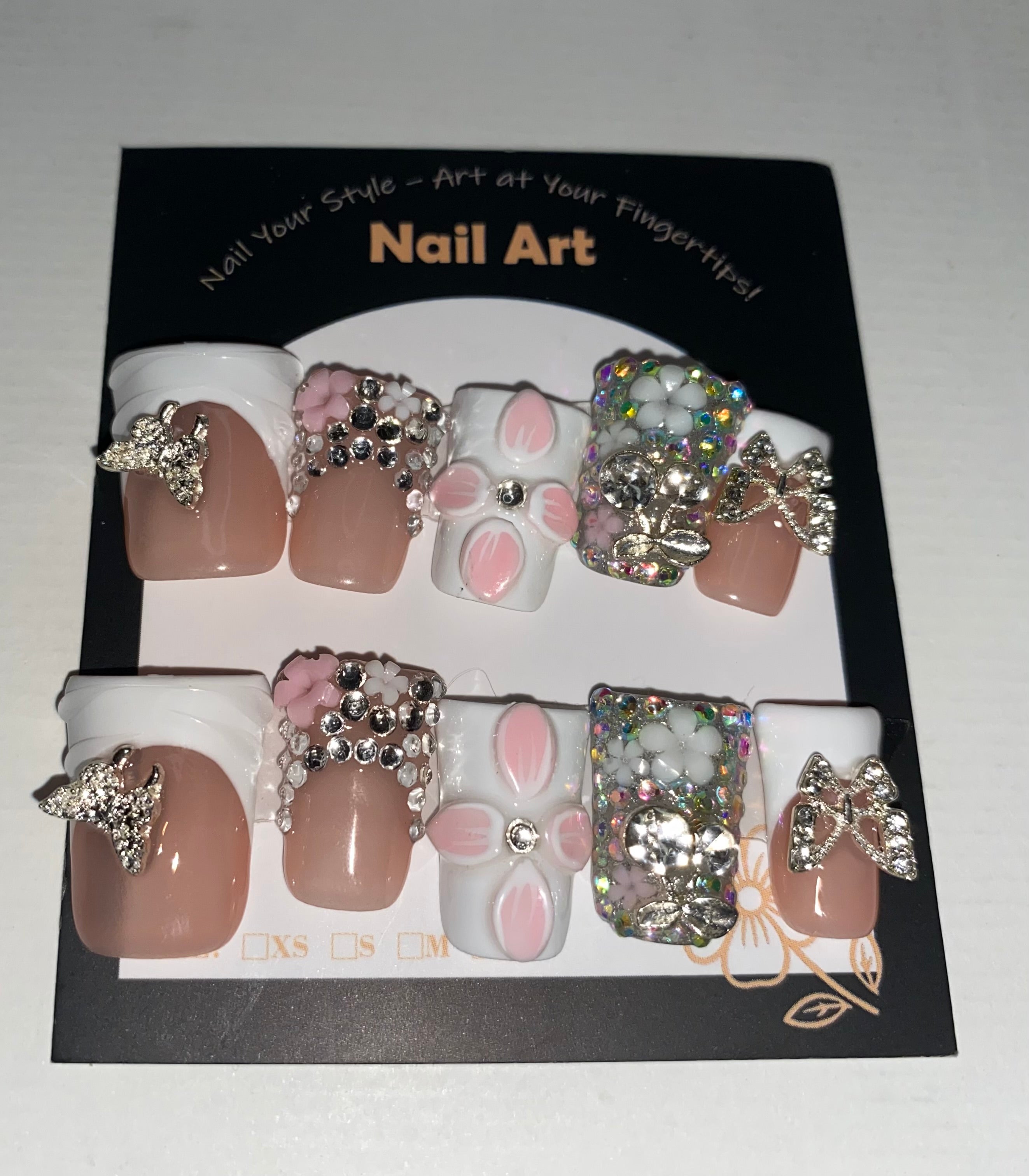 Press-On Duck Nails (Medium Size)