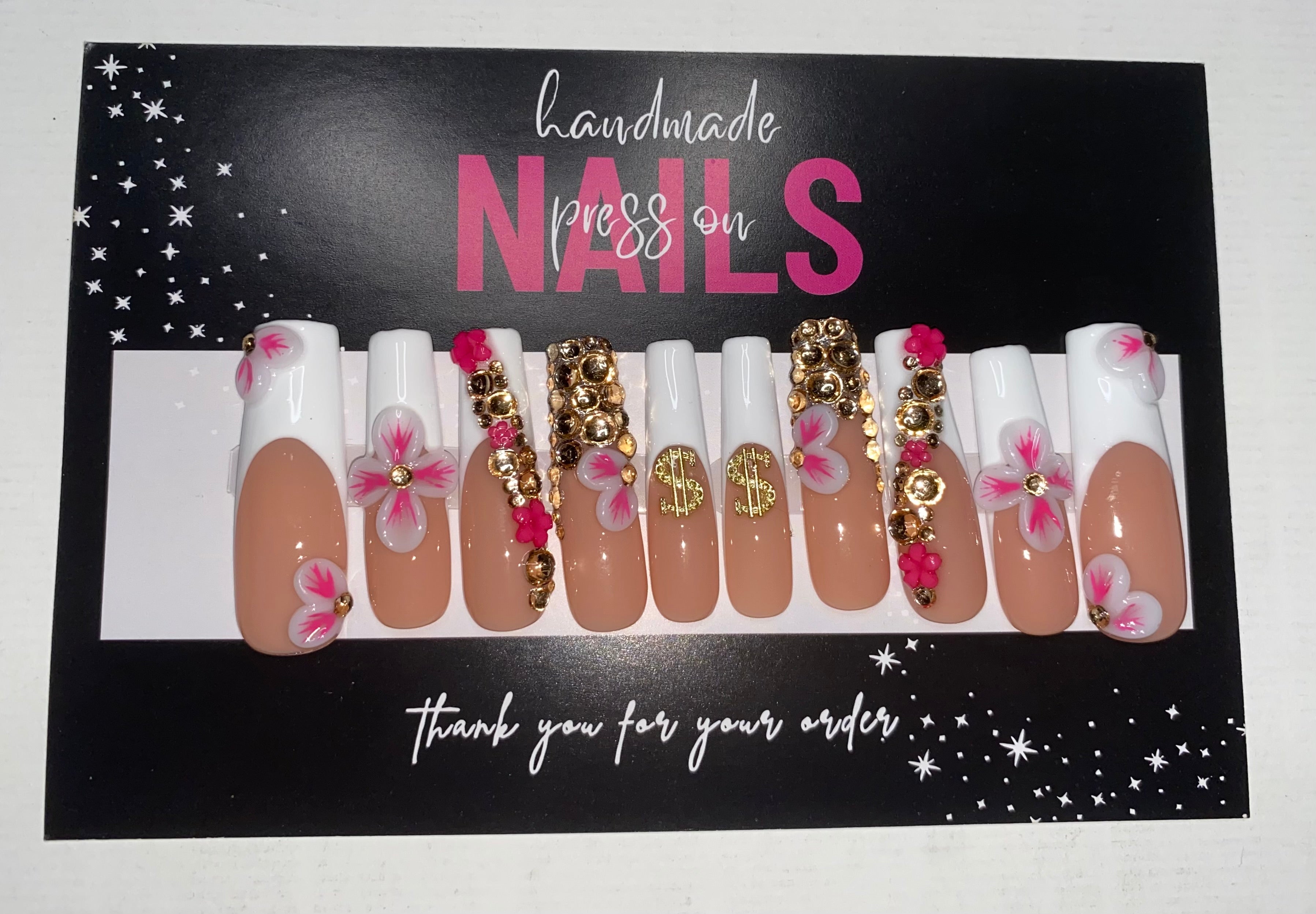 Press-On Junk Nails (Medium Size)