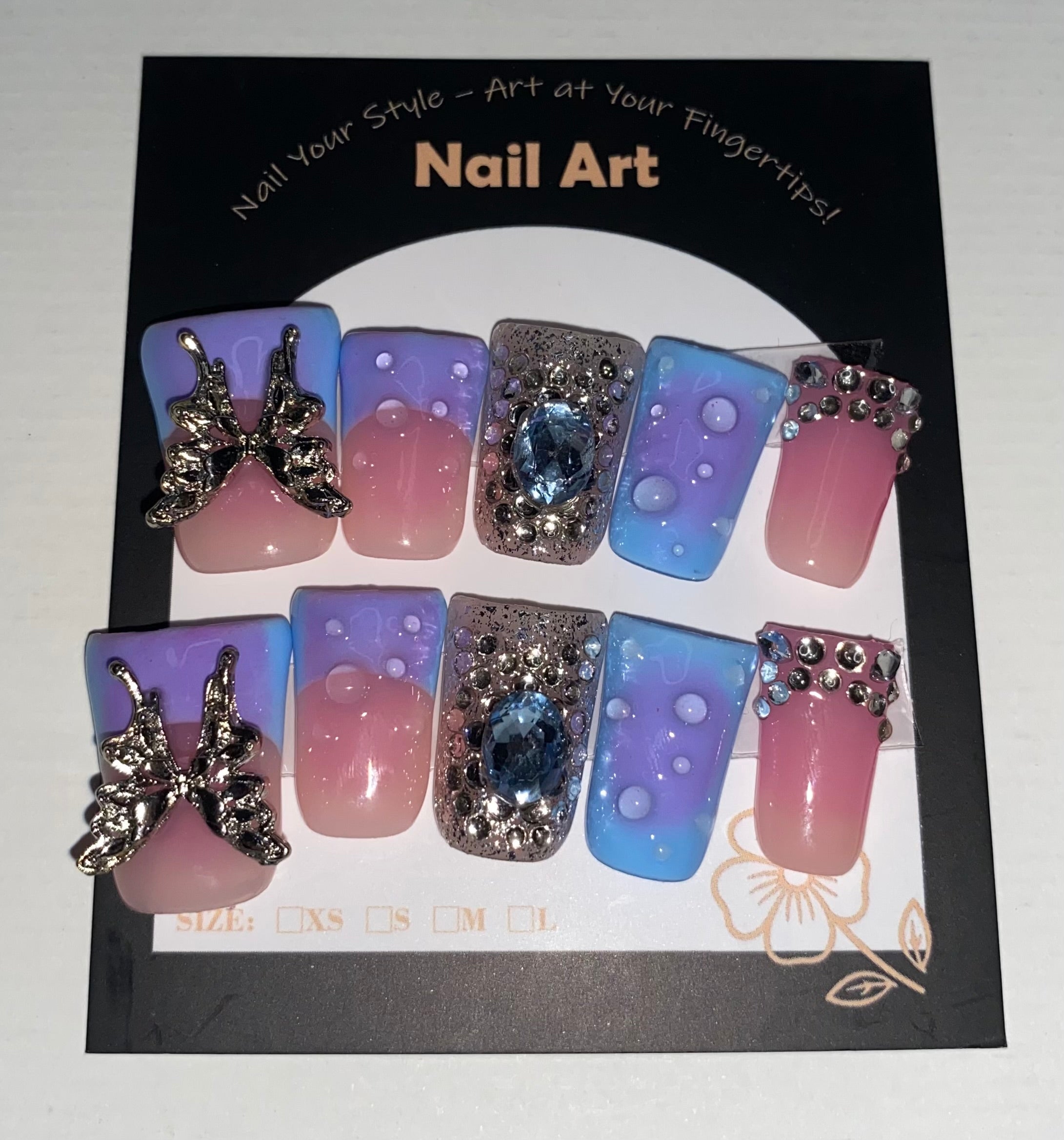 Press-On Duck Nails (Medium Size)
