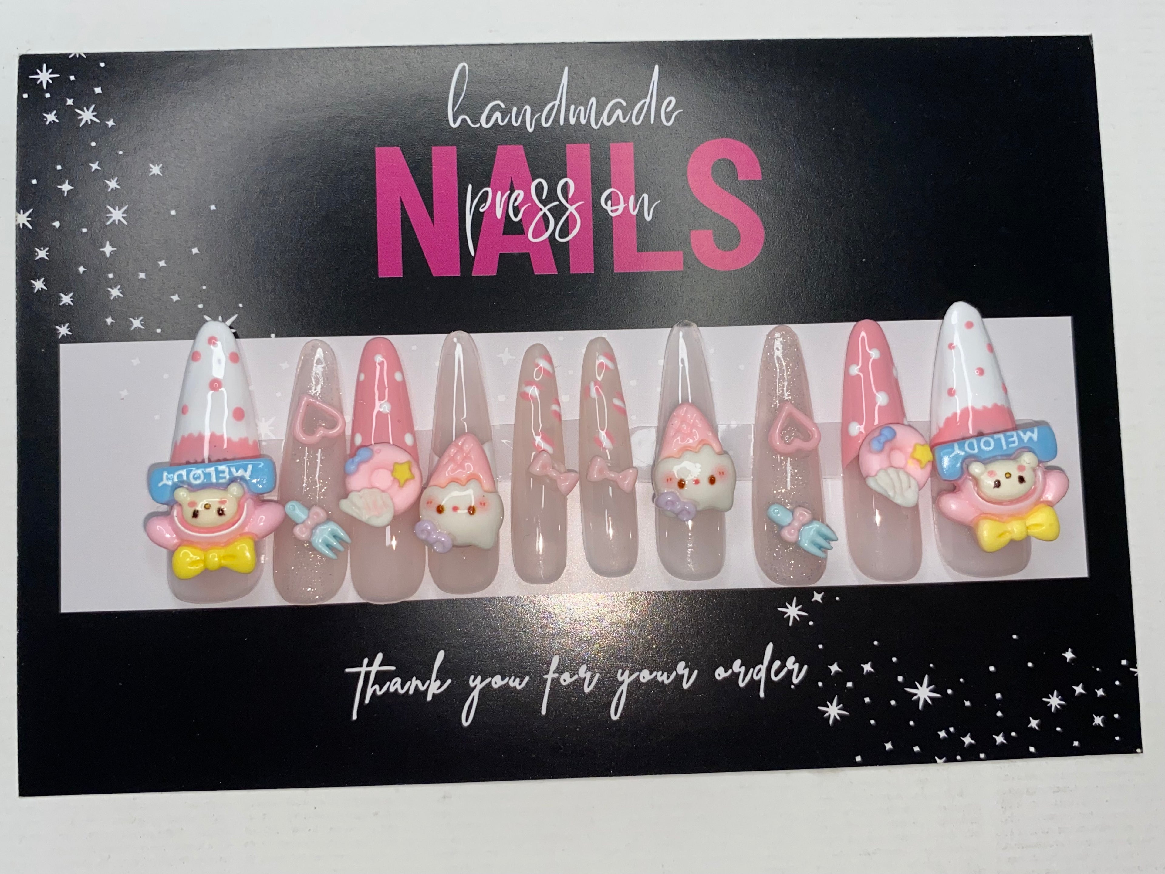 Anime/Cartoon Press-On Nails (Medium Size)