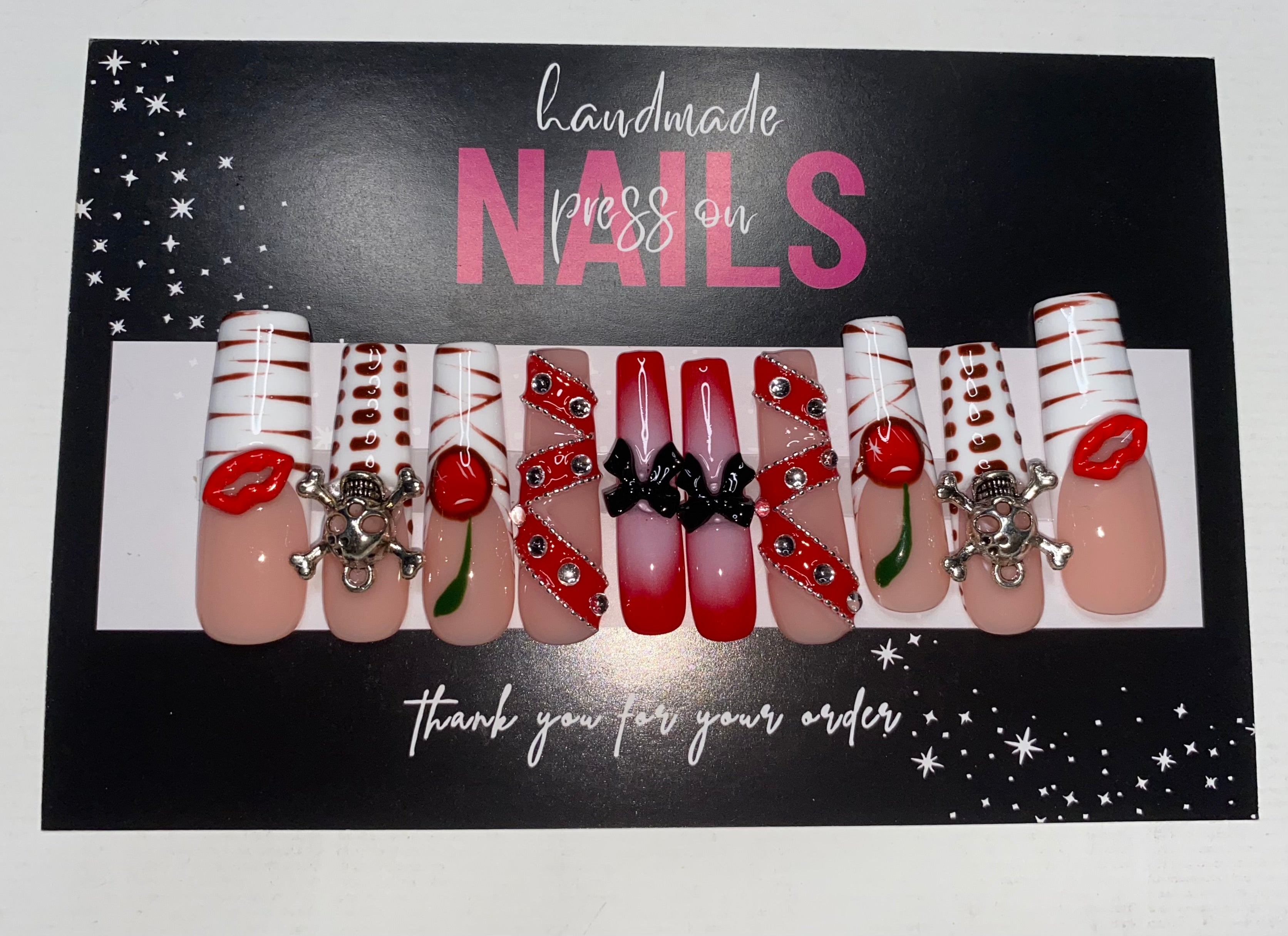 Press-On Junk Nails (Medium Size)