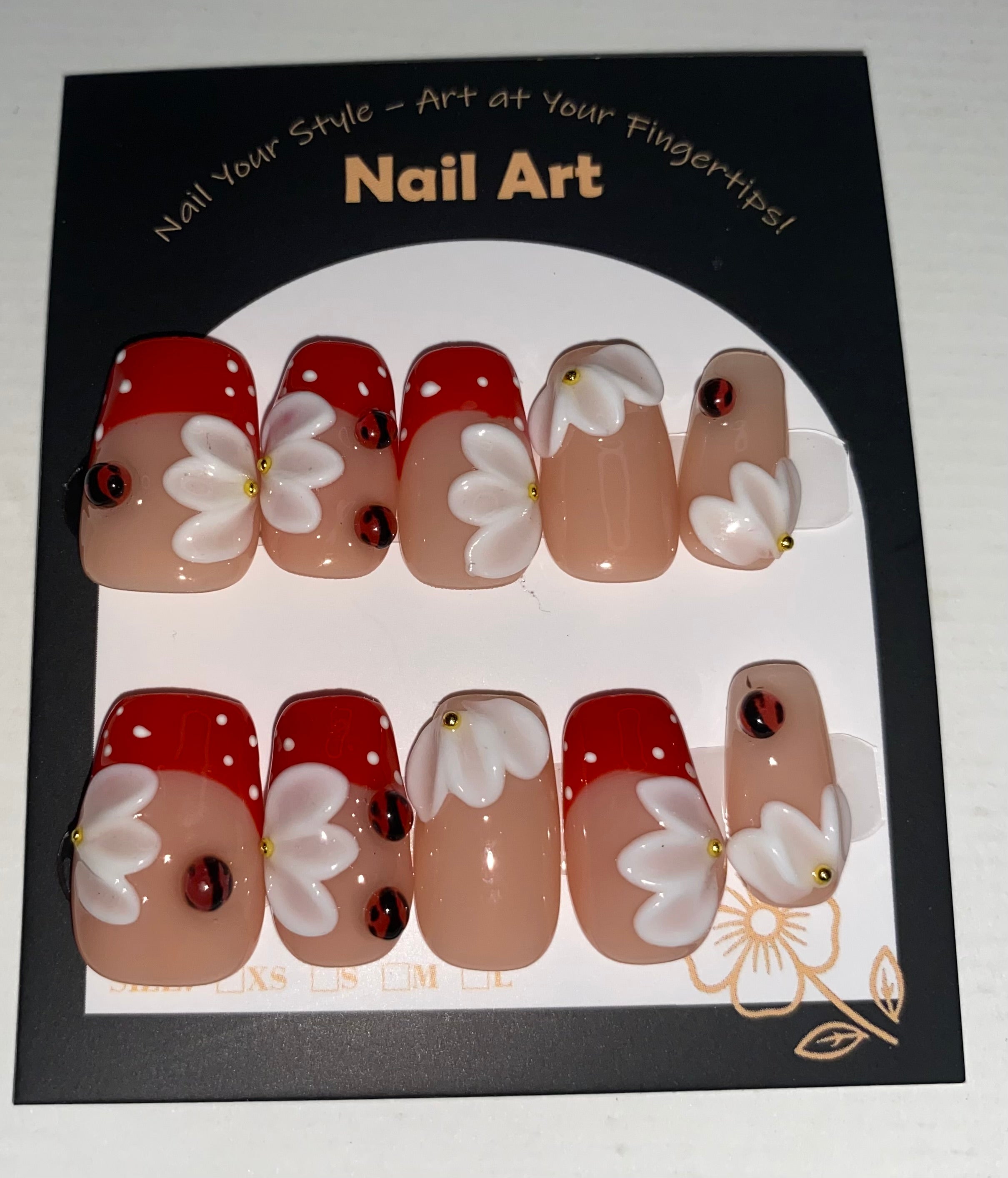 New Medium/Short Press-On Nails (Medium Size)