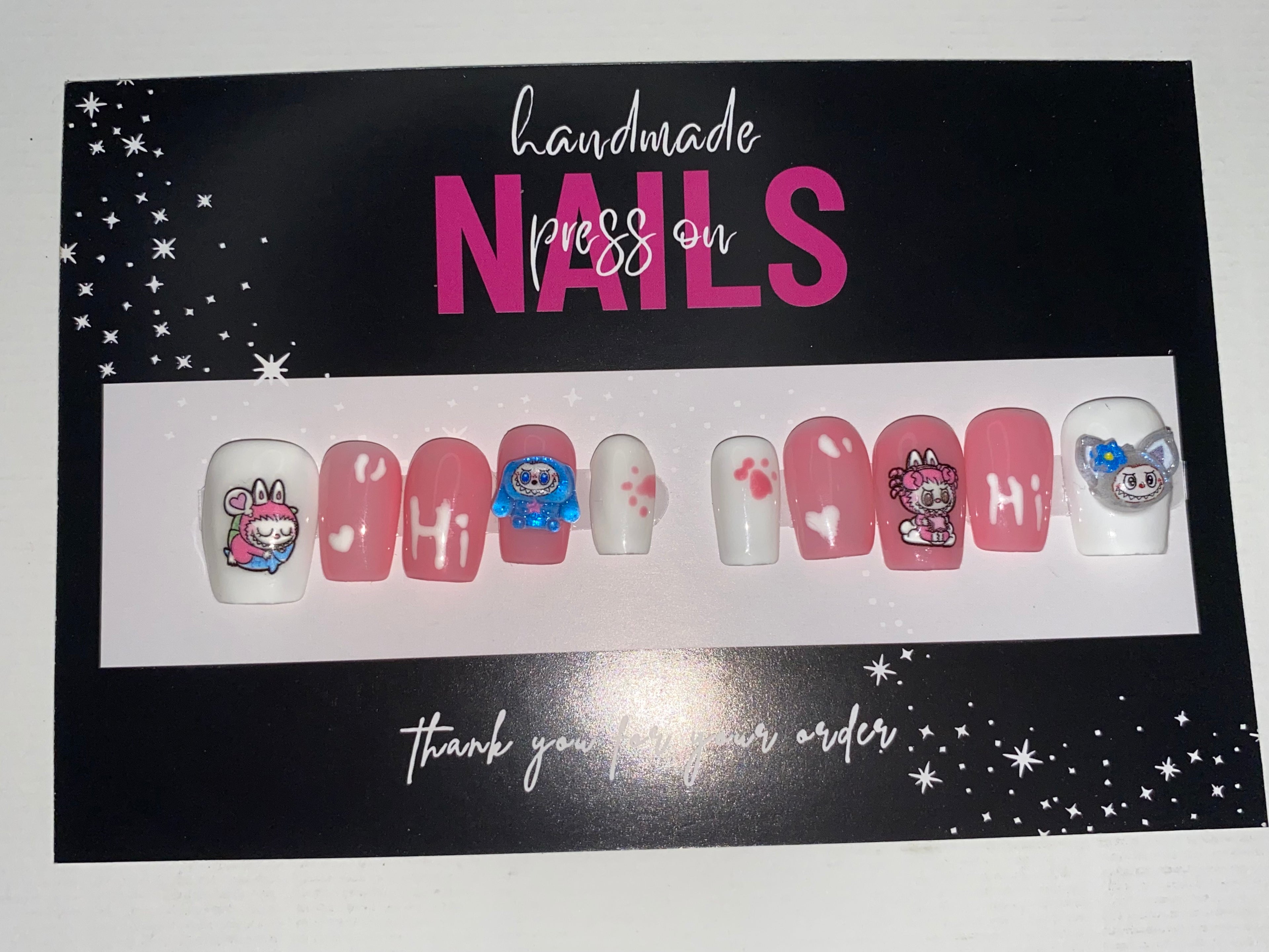 Anime/Cartoon Press-On Nails (Medium Size)