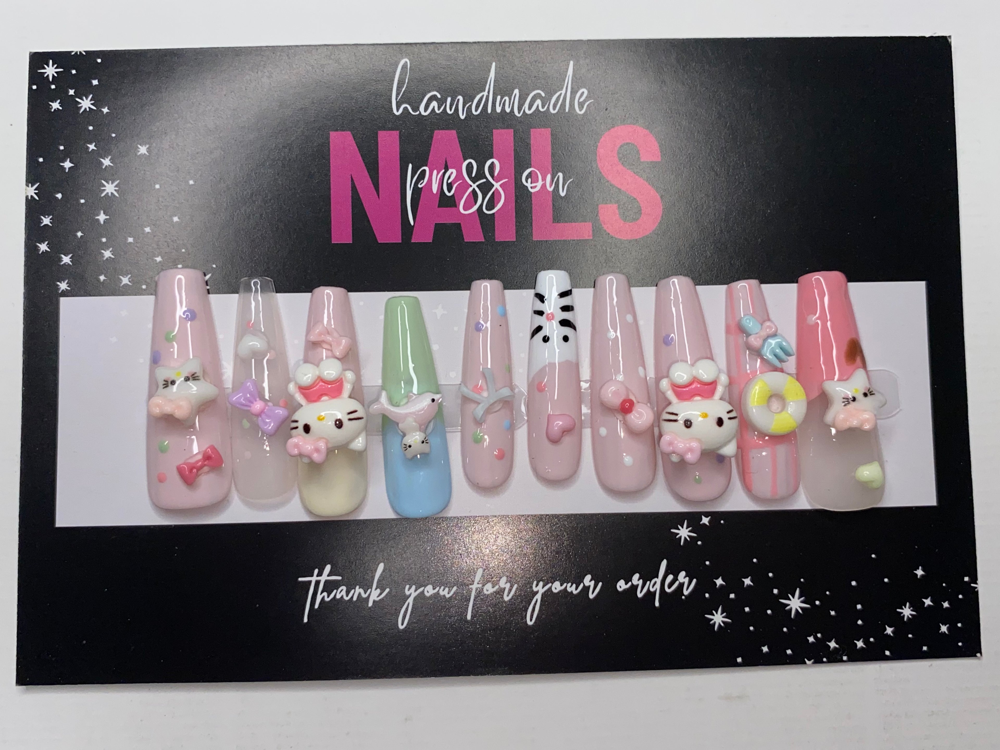Anime/Cartoon Press-On Nails (Medium Size)