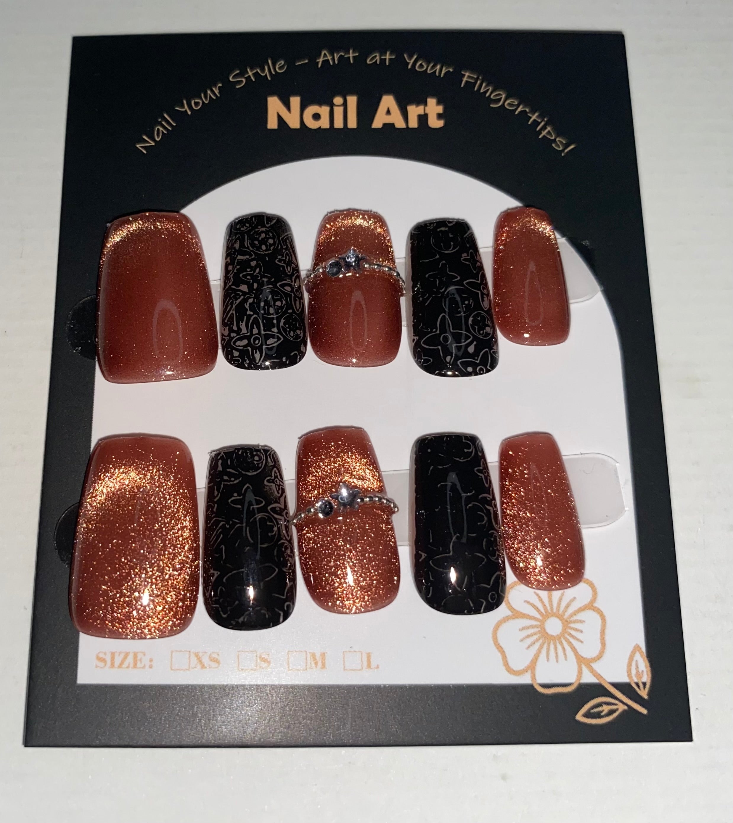 New Medium/Short Press-On Nails (Medium Size)