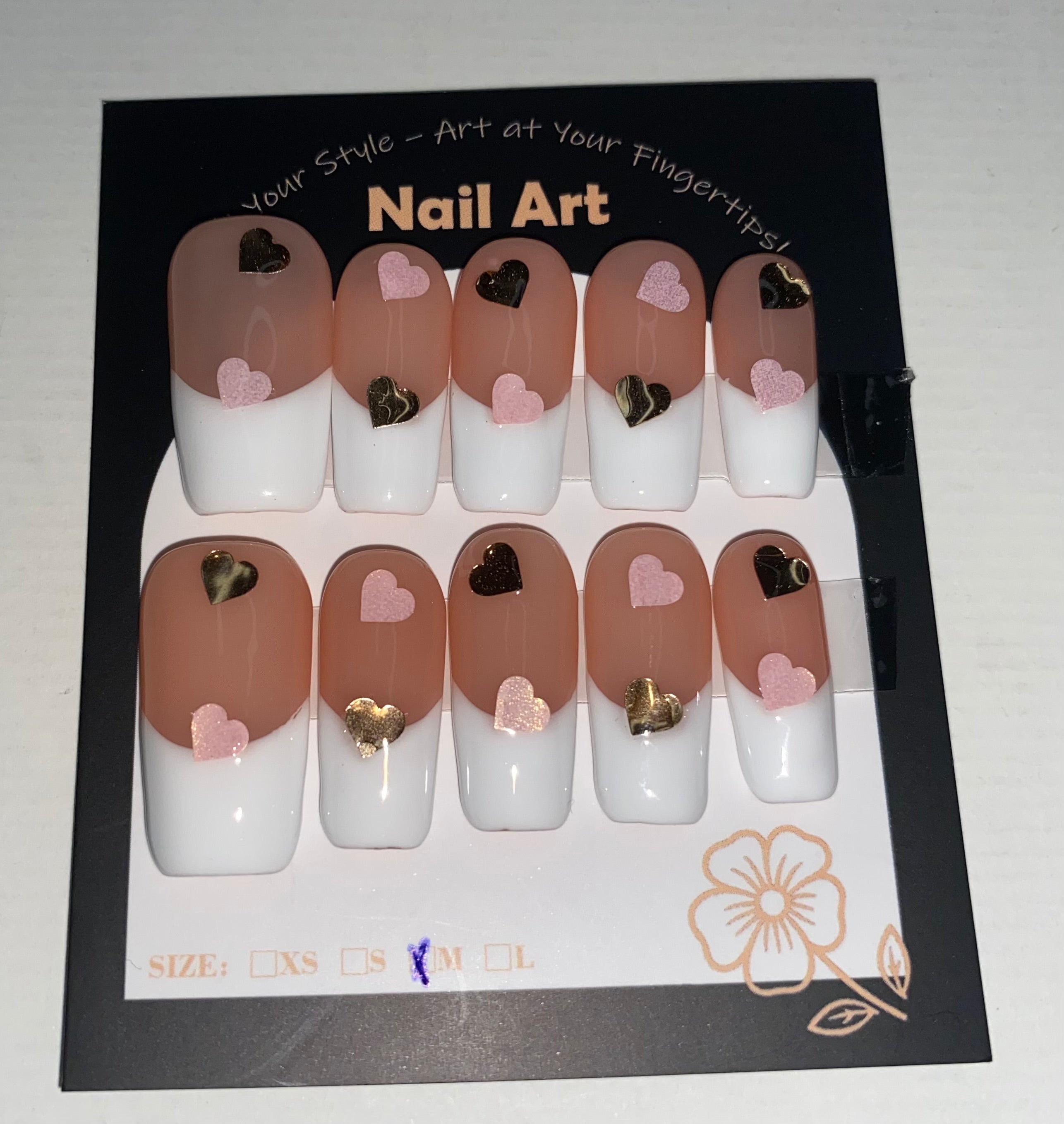 New Medium/Short Press-On Nails (Medium Size)