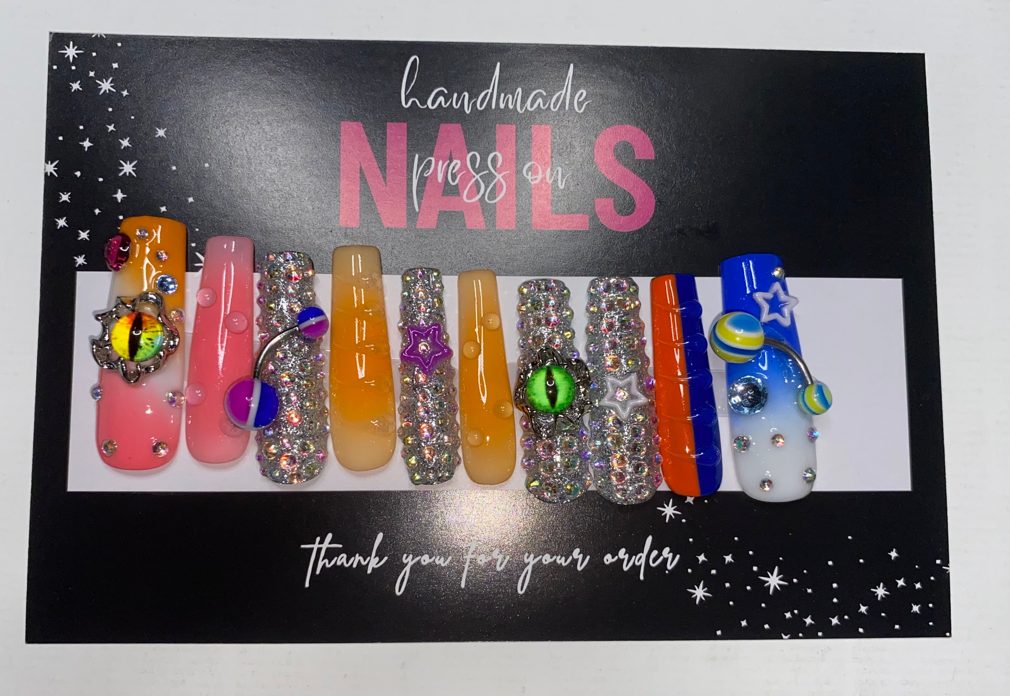 Press-On Junk Nails (Medium Size)