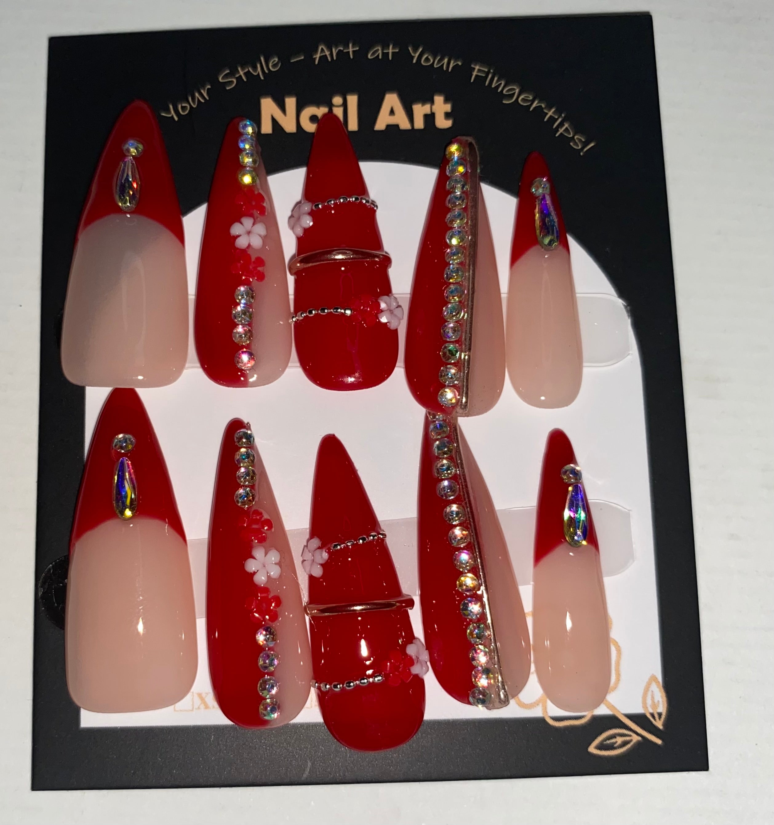 New Medium/Short Press-On Nails (Medium Size)