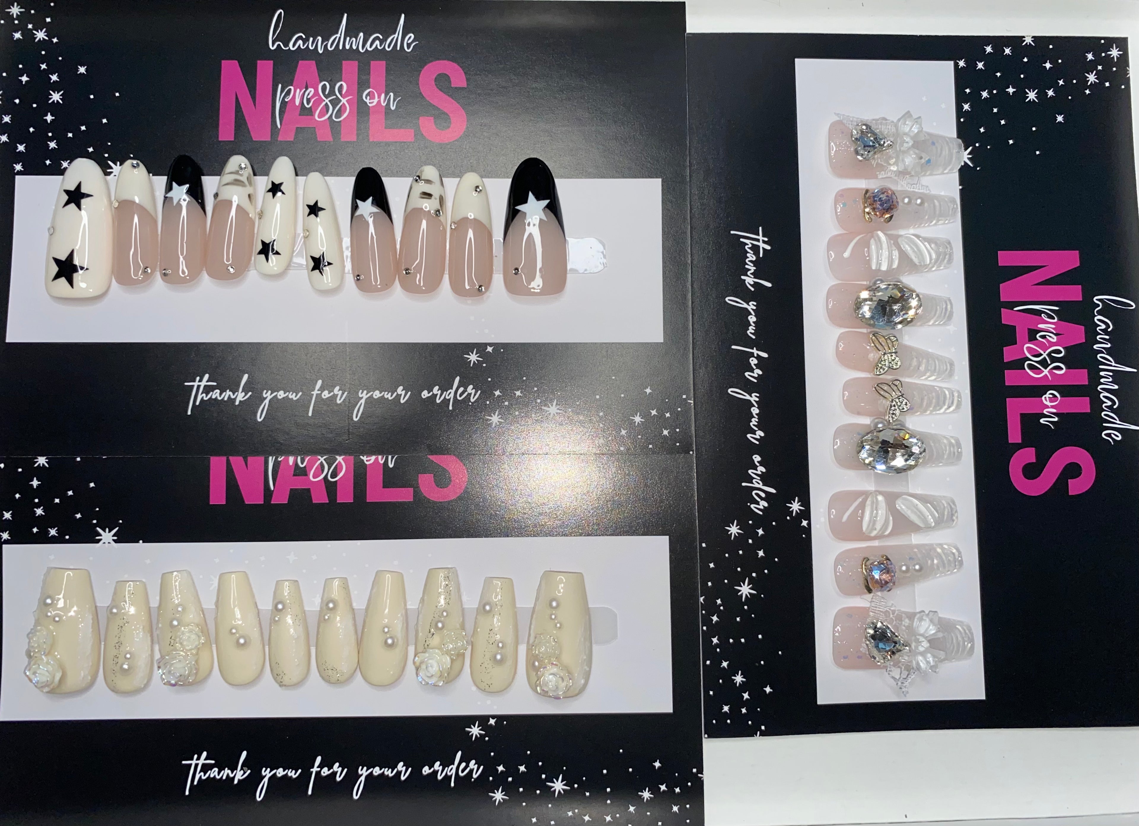 Medium Length Press-On Nails (Medium Size)
