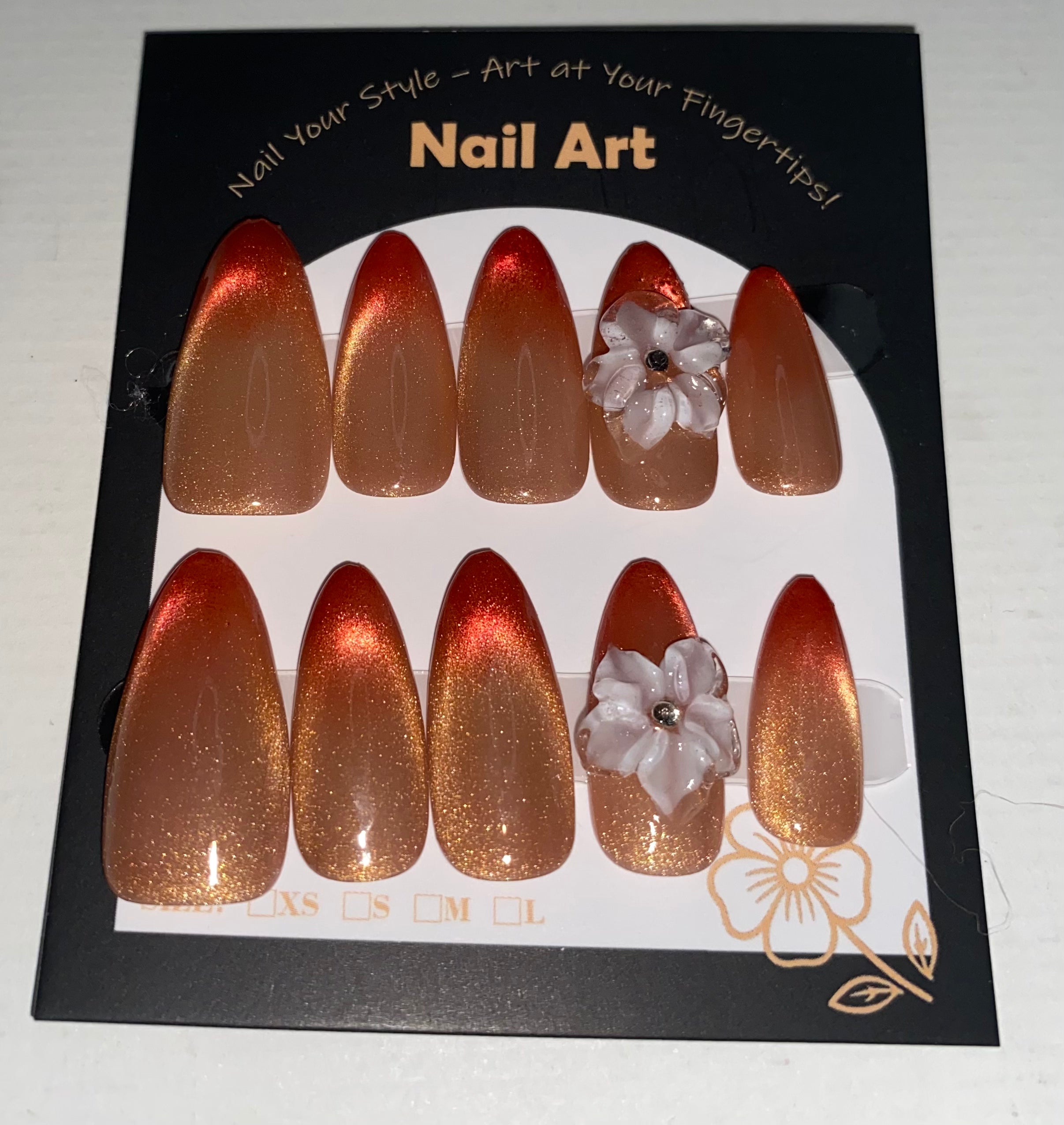 New Medium/Short Press-On Nails (Medium Size)