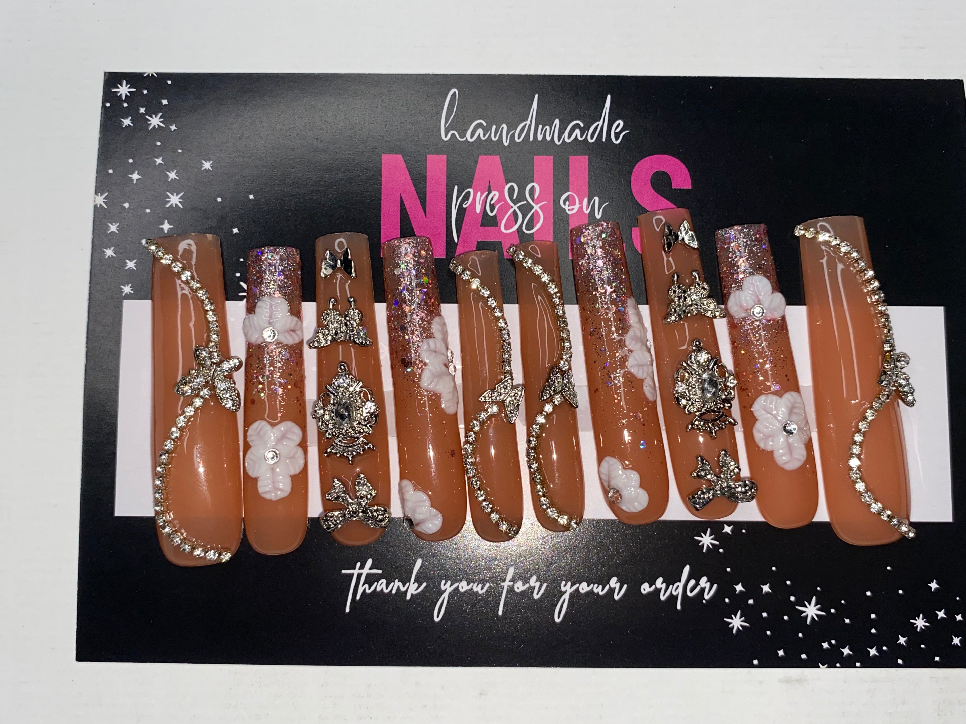 Press-On Junk Nails (Medium Size)