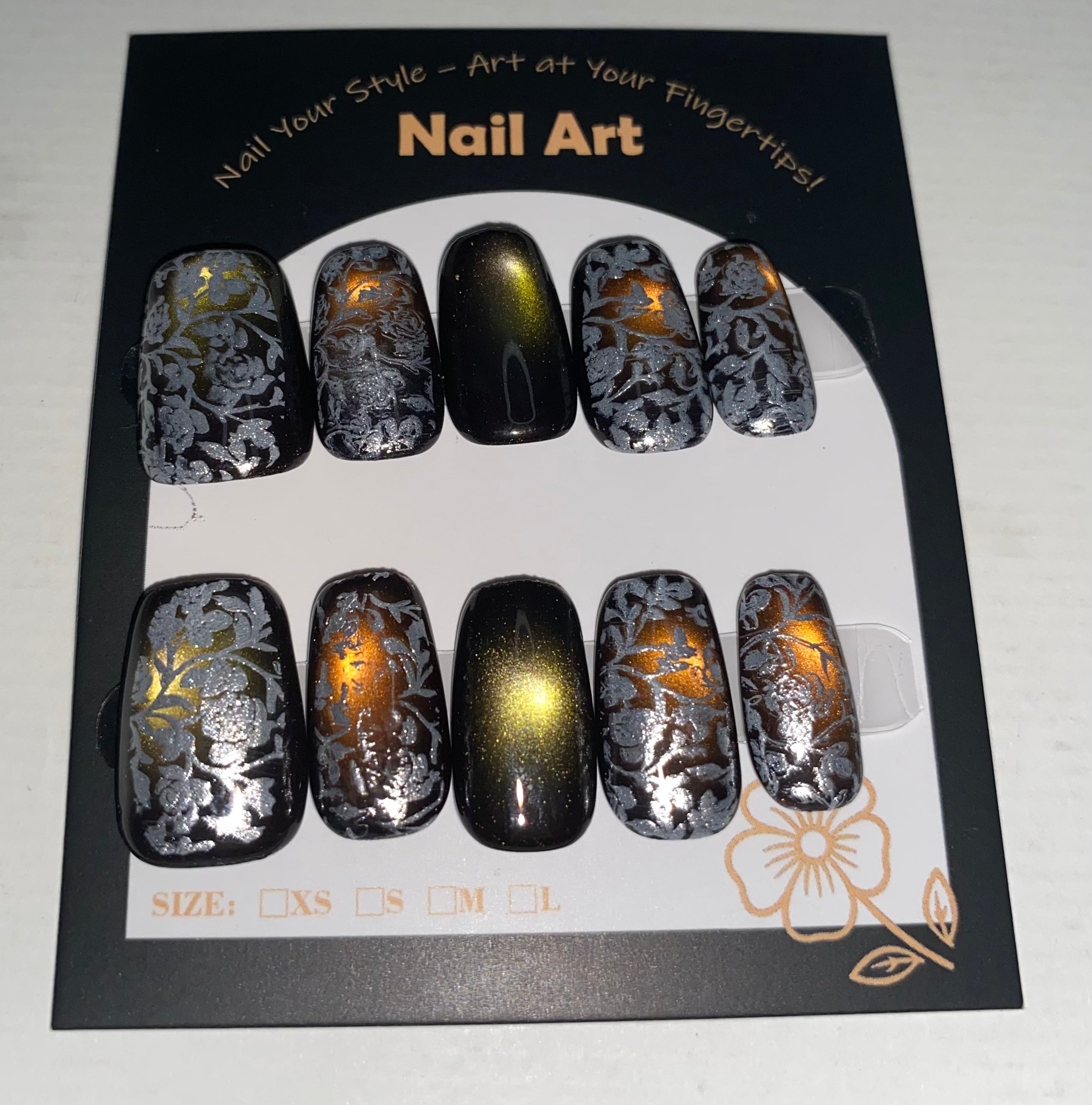 New Medium/Short Press-On Nails (Medium Size)