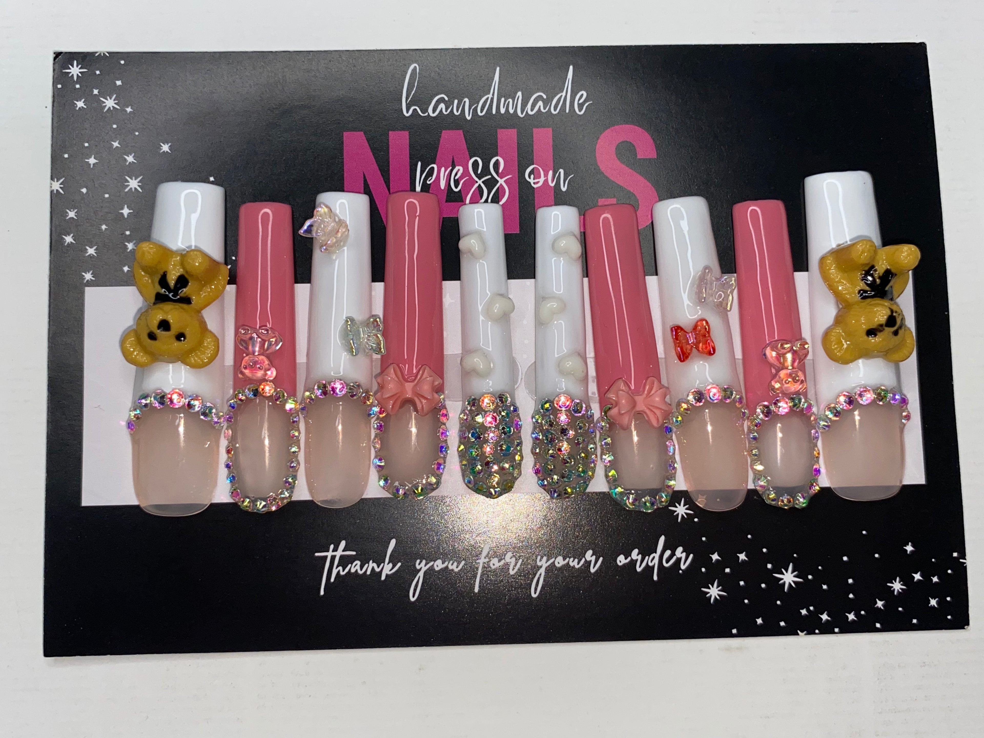 Press-On Junk Nails (Medium Size)