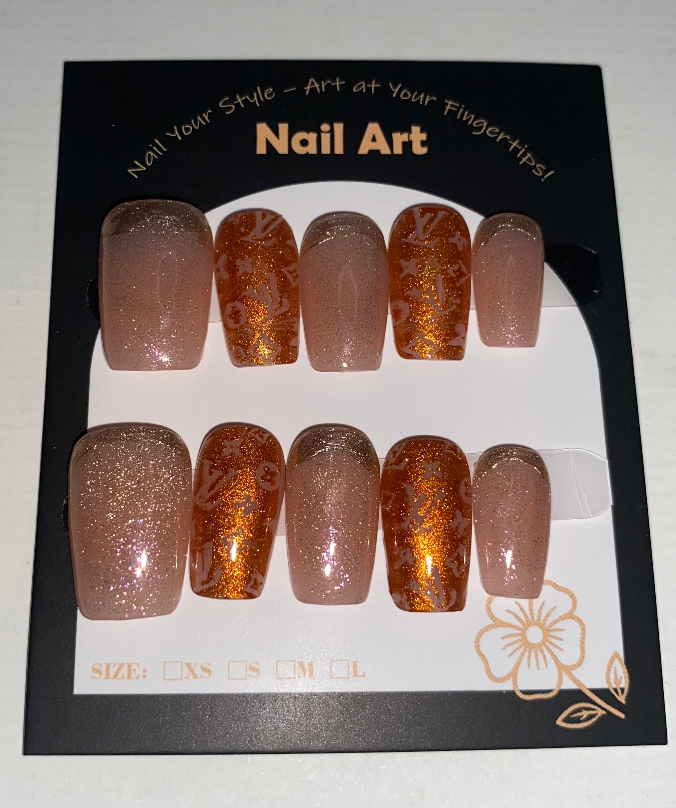 New Medium/Short Press-On Nails (Medium Size)