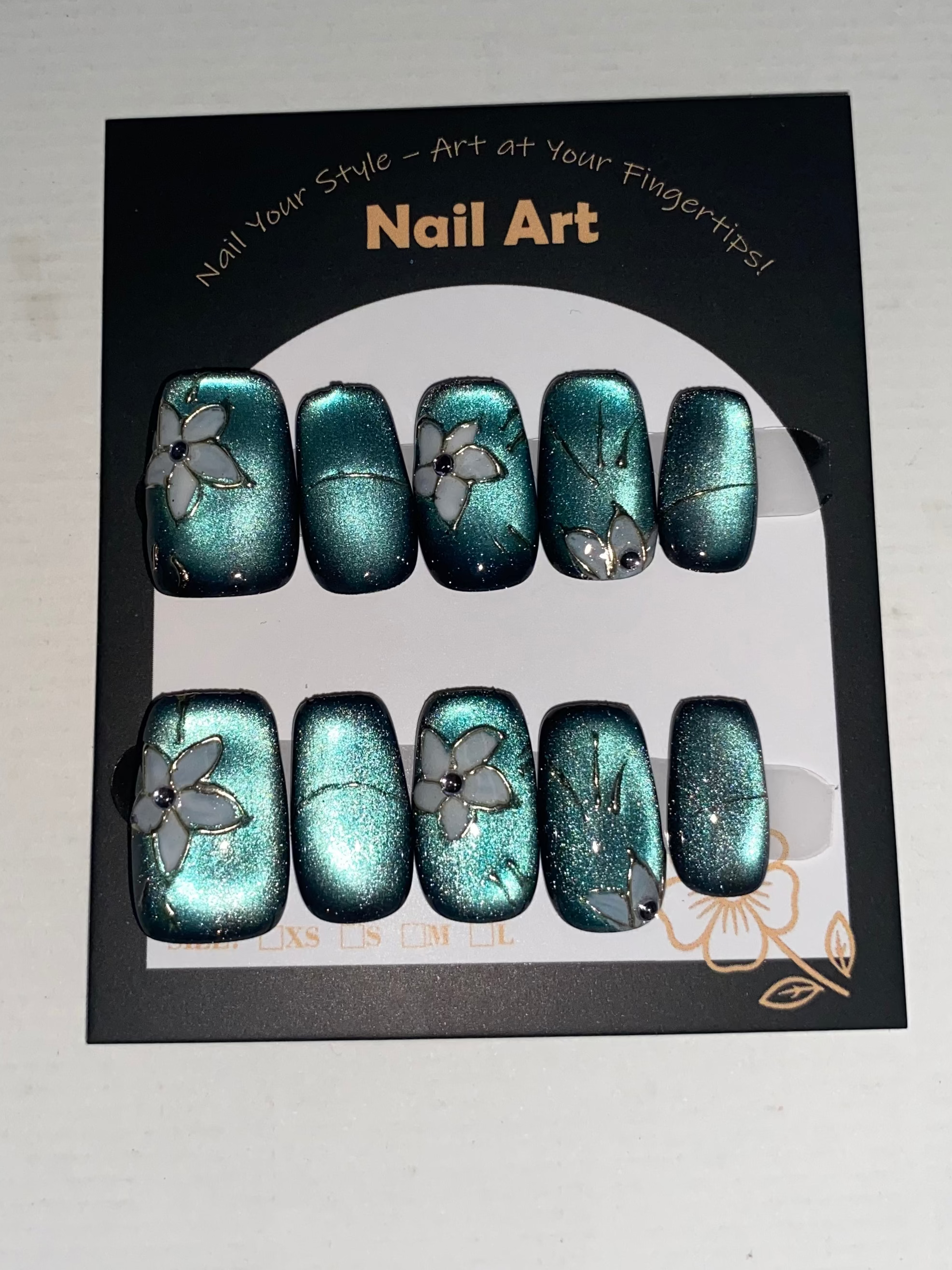 New Medium/Short Press-On Nails (Medium Size)