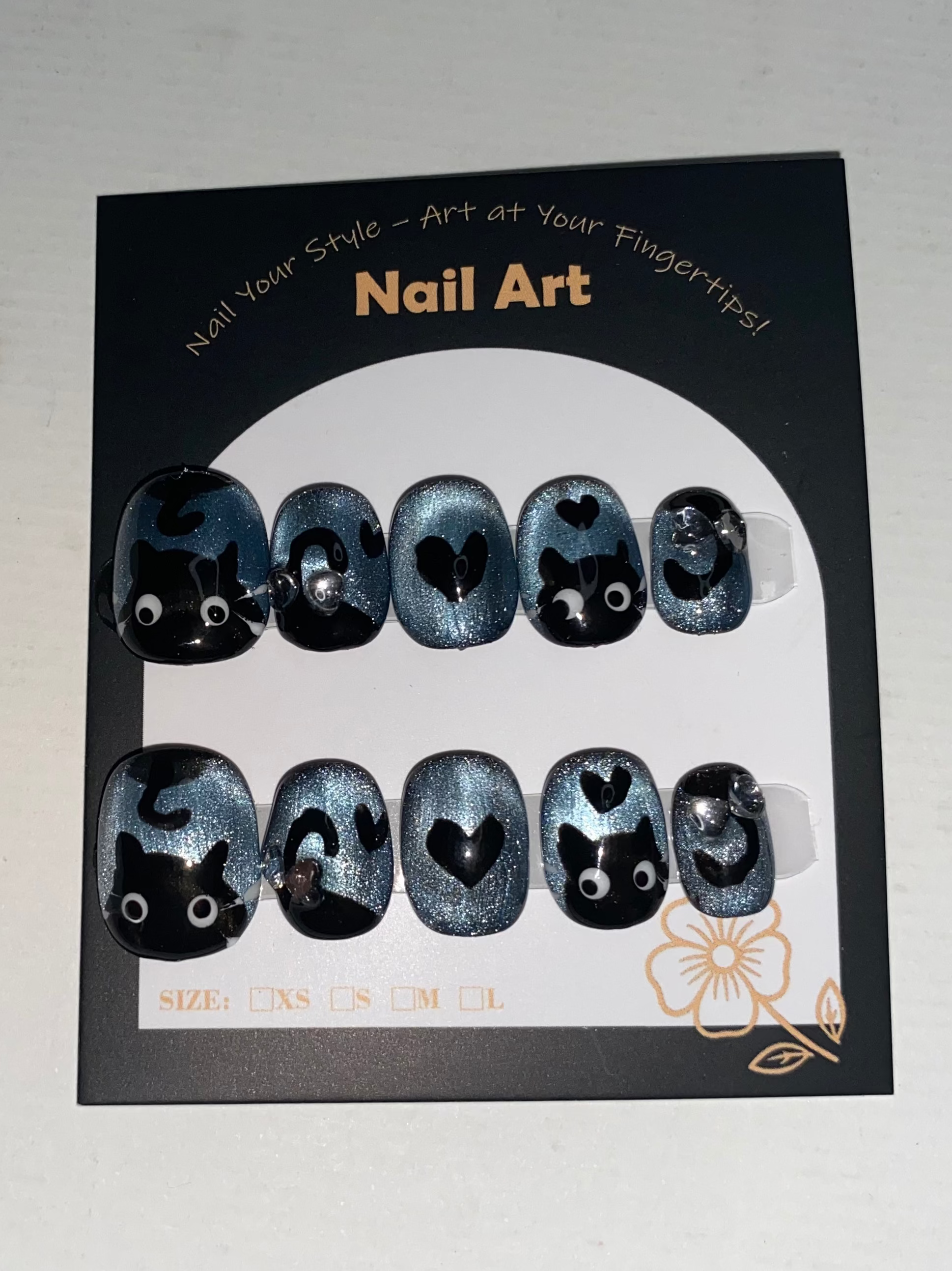 New Medium/Short Press-On Nails (Medium Size)