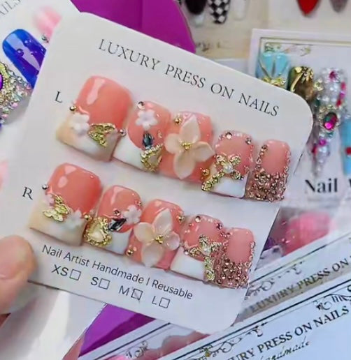 French Tip Duck Nails