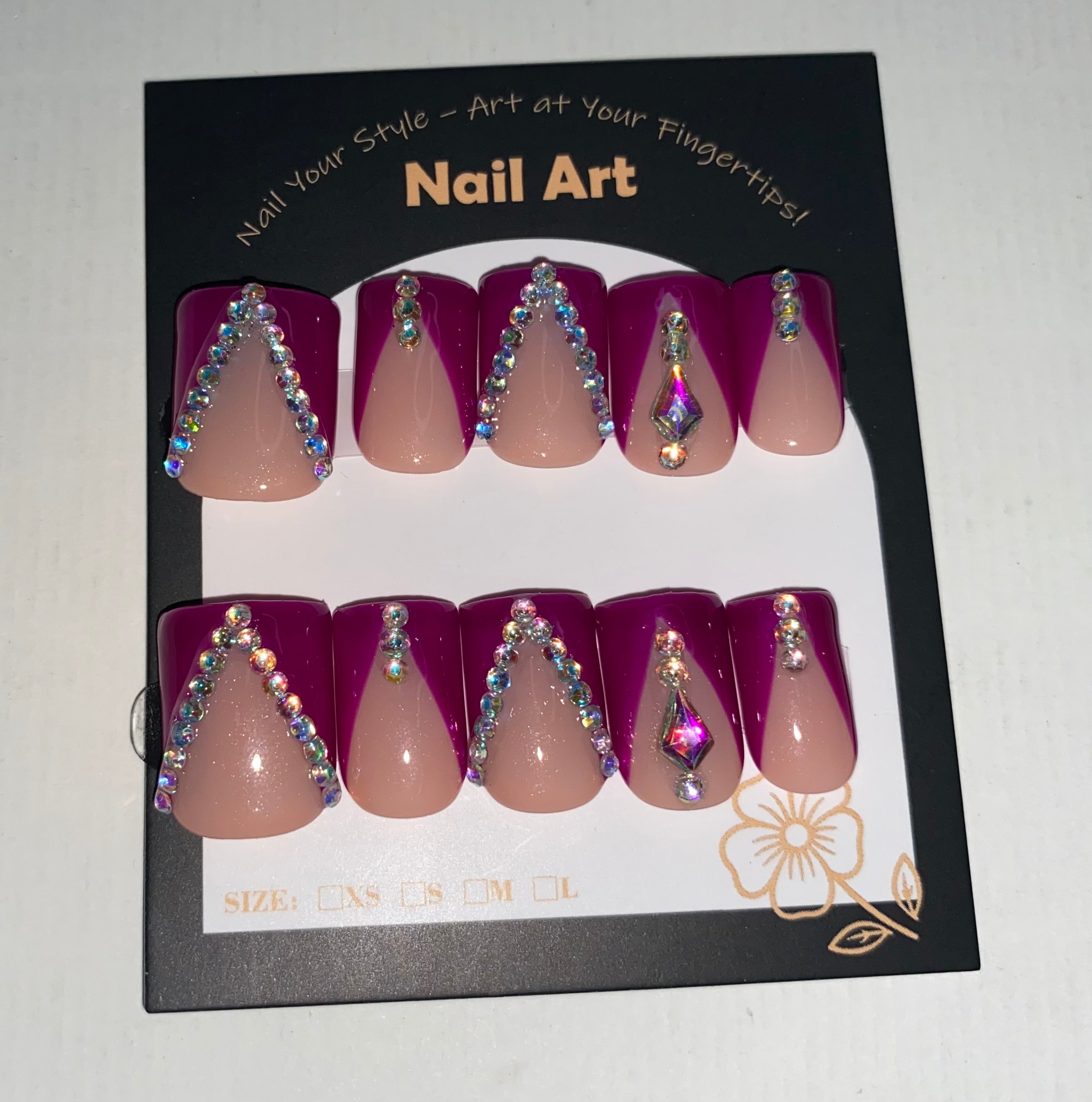 Size Large Press-On Nails (Large Size)
