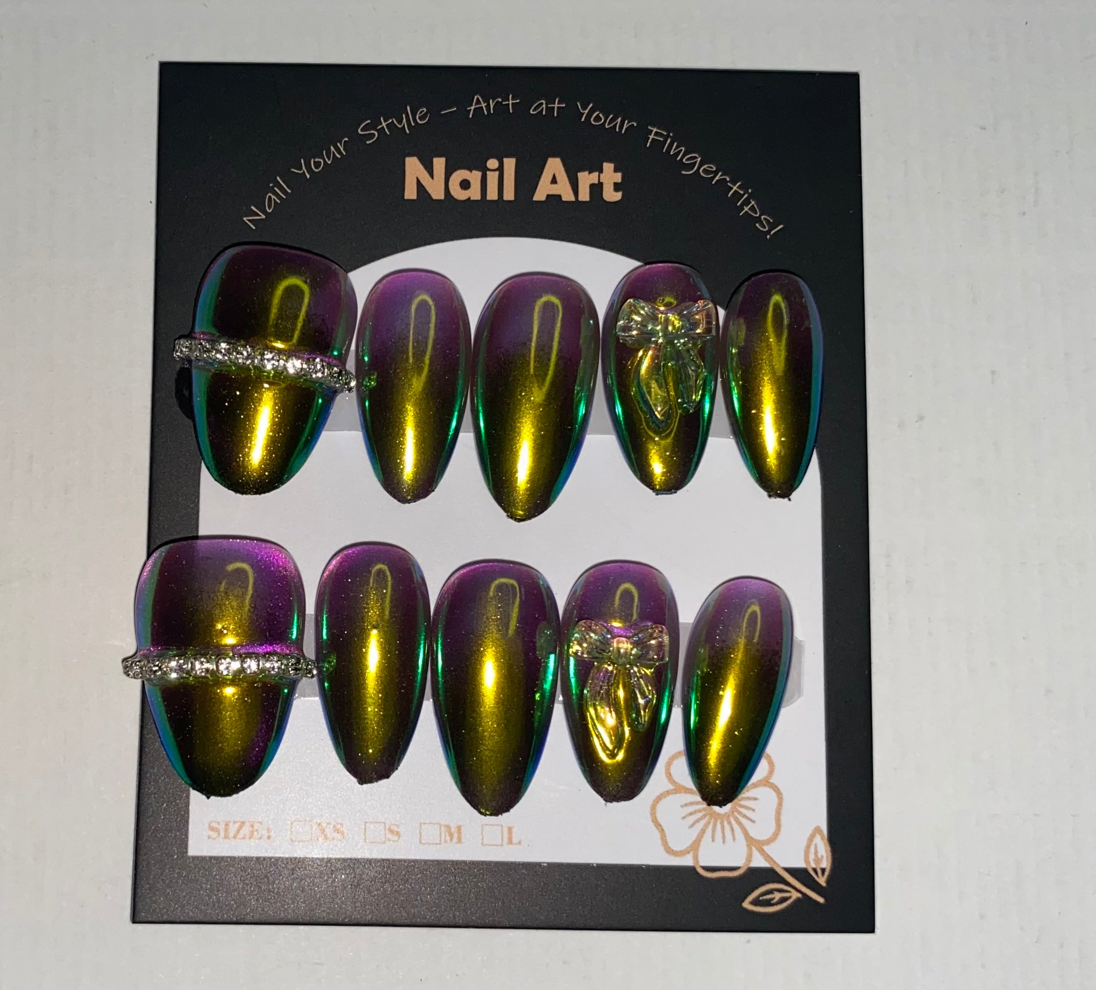 Size Large Press-On Nails (Large Size)